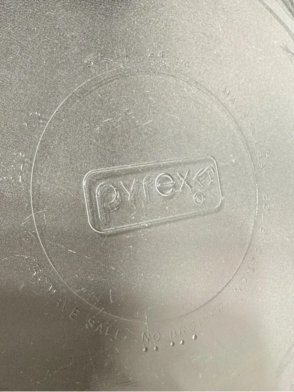PYREX Clear Glass Fluted 10